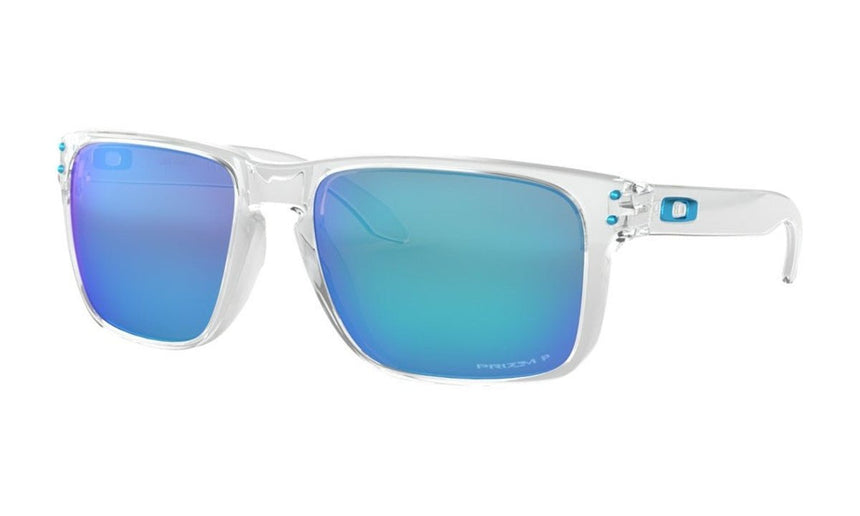 Oakley Holbrook XL Sunglasses - Polished Clear/Prizm Sapphire Polarized