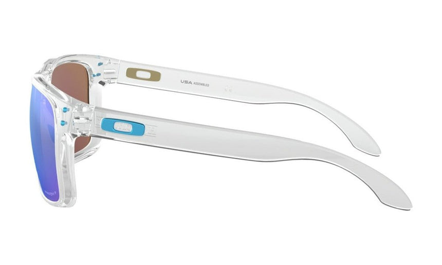 Oakley Holbrook XL Sunglasses - Polished Clear/Prizm Sapphire Polarized