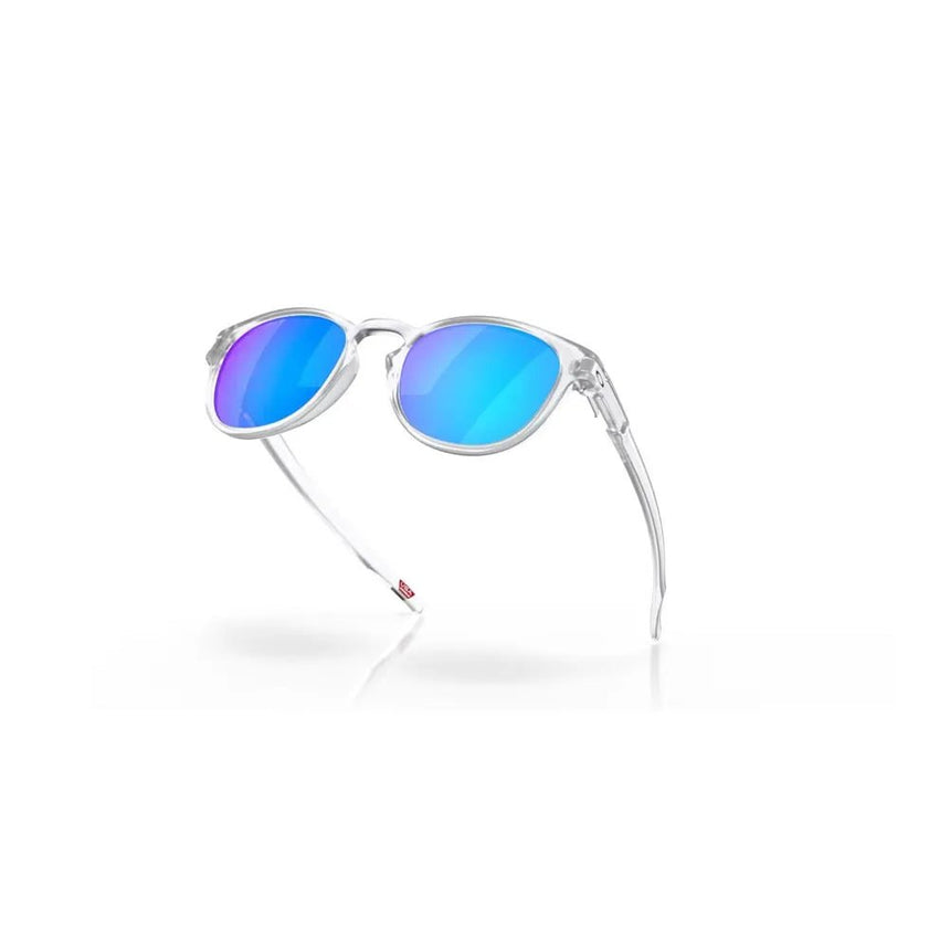 Oakley Latch Sunglasses - Matte Clear/Prizm Sapphire Polarized