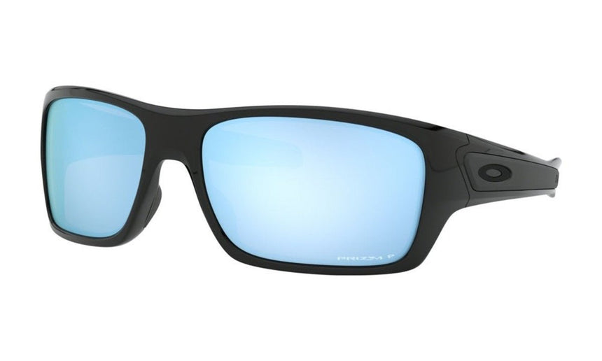 Oakley Turbine Sunglasses - Polished Black/Prizm Deep Water Polarized