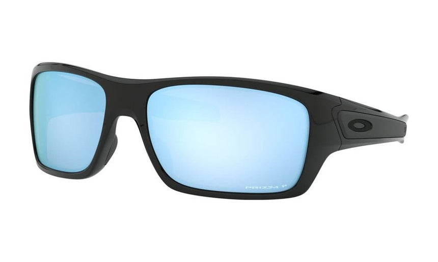 Oakley Turbine Sunglasses - Polished Black/Prizm Deep Water Polarized