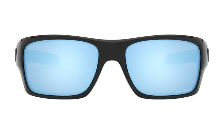 Oakley Turbine Sunglasses - Polished Black/Prizm Deep Water Polarized