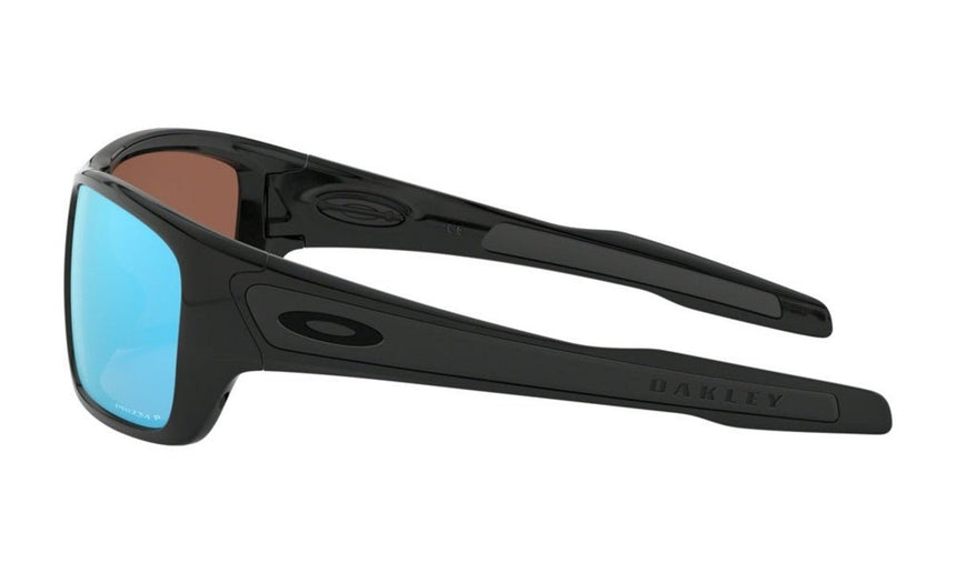 Oakley Turbine Sunglasses - Polished Black/Prizm Deep Water Polarized