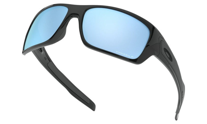Oakley Turbine Sunglasses - Polished Black/Prizm Deep Water Polarized
