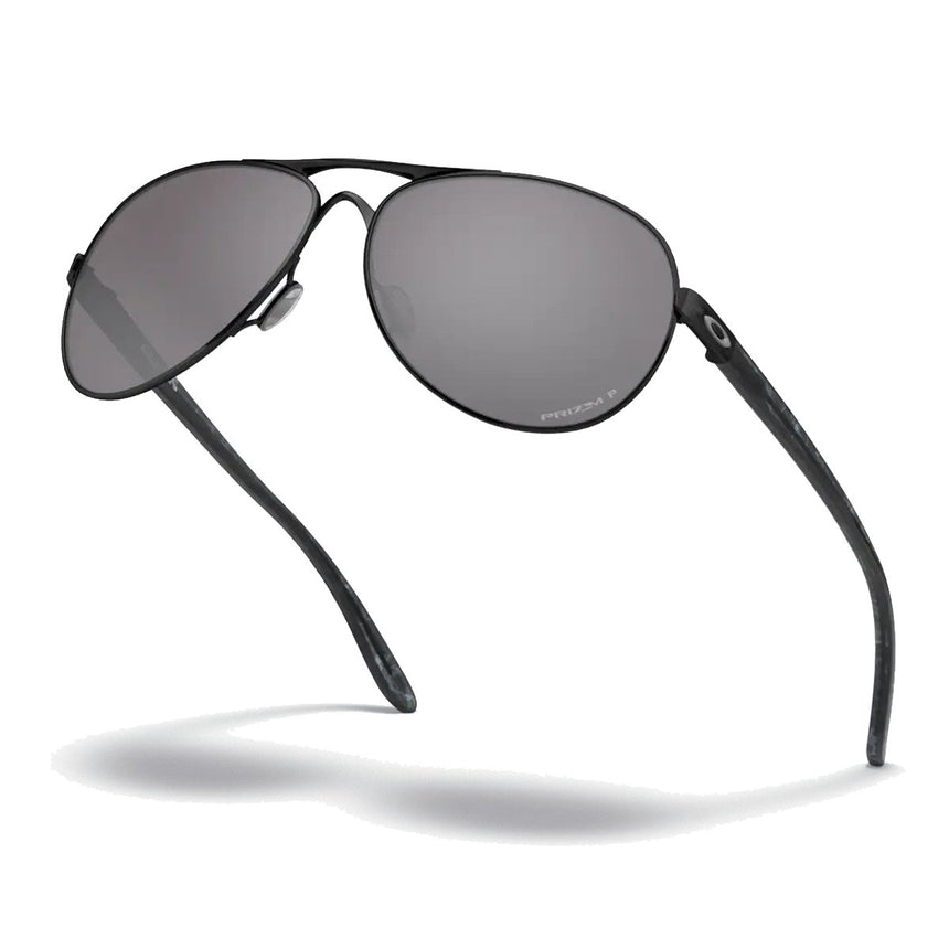Oakley Women's Feedback Sunglasses - Polished Black/Prizm Black Polarized