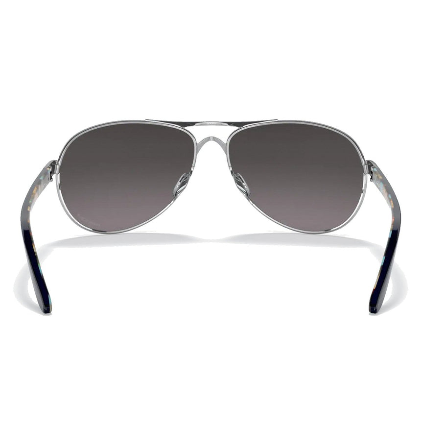 Oakley Women's Feedback Sunglasses - Polished Chrome/Prizm Grey Gradient