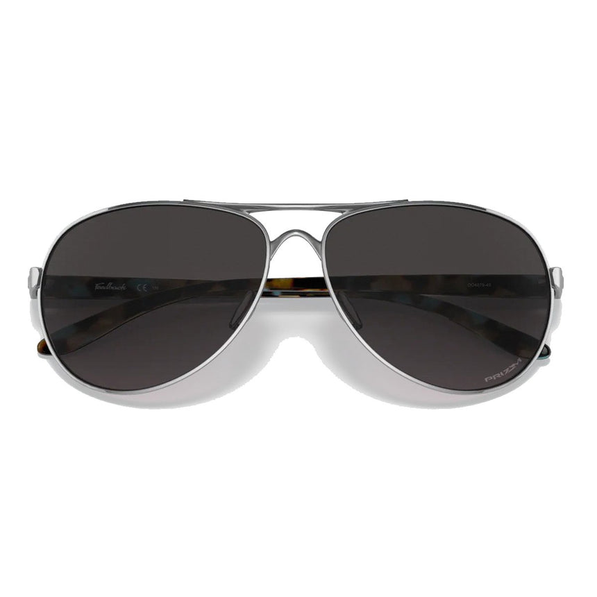 Oakley Women's Feedback Sunglasses - Polished Chrome/Prizm Grey Gradient