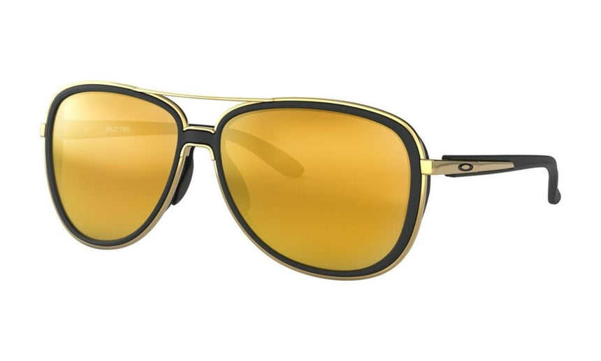 Oakley Women's Split Time Sunglasses - Soft Black/24K Iridium