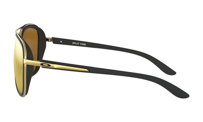 Oakley Women's Split Time Sunglasses - Soft Black/24K Iridium