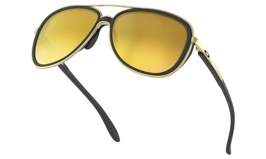 Oakley Women's Split Time Sunglasses - Soft Black/24K Iridium