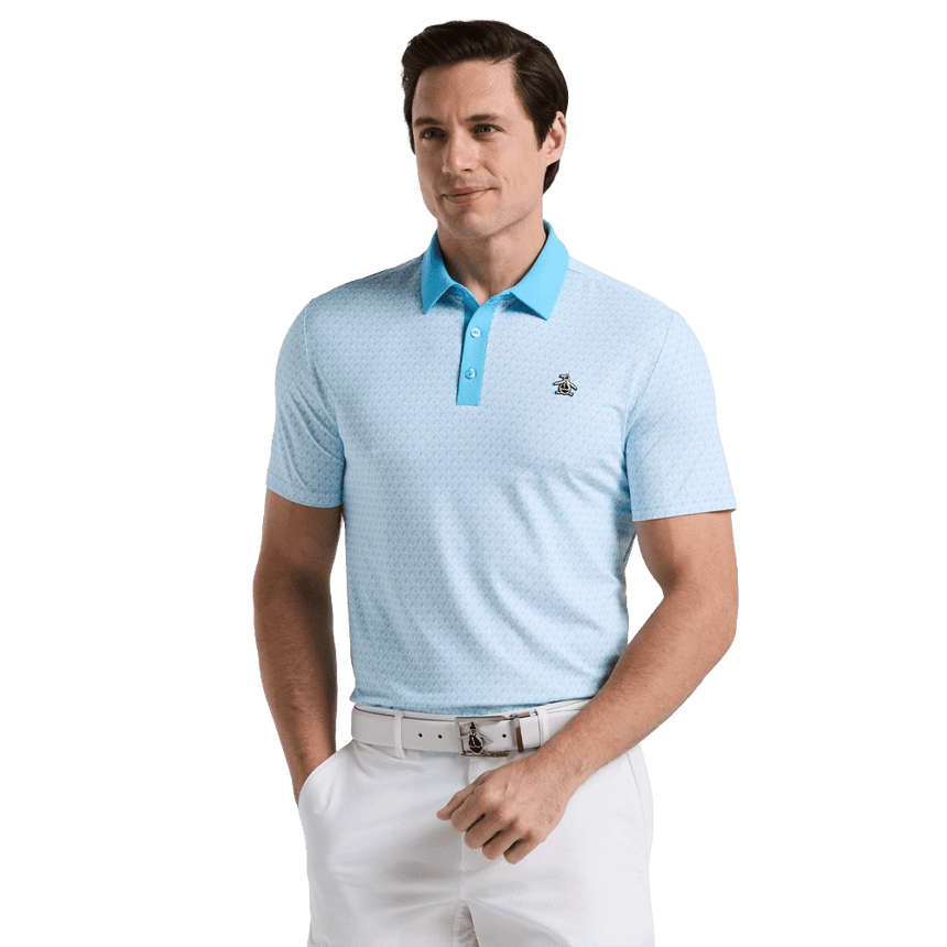 Original Penguin Pete's Tee Time Golf Polo - Blue Grotto