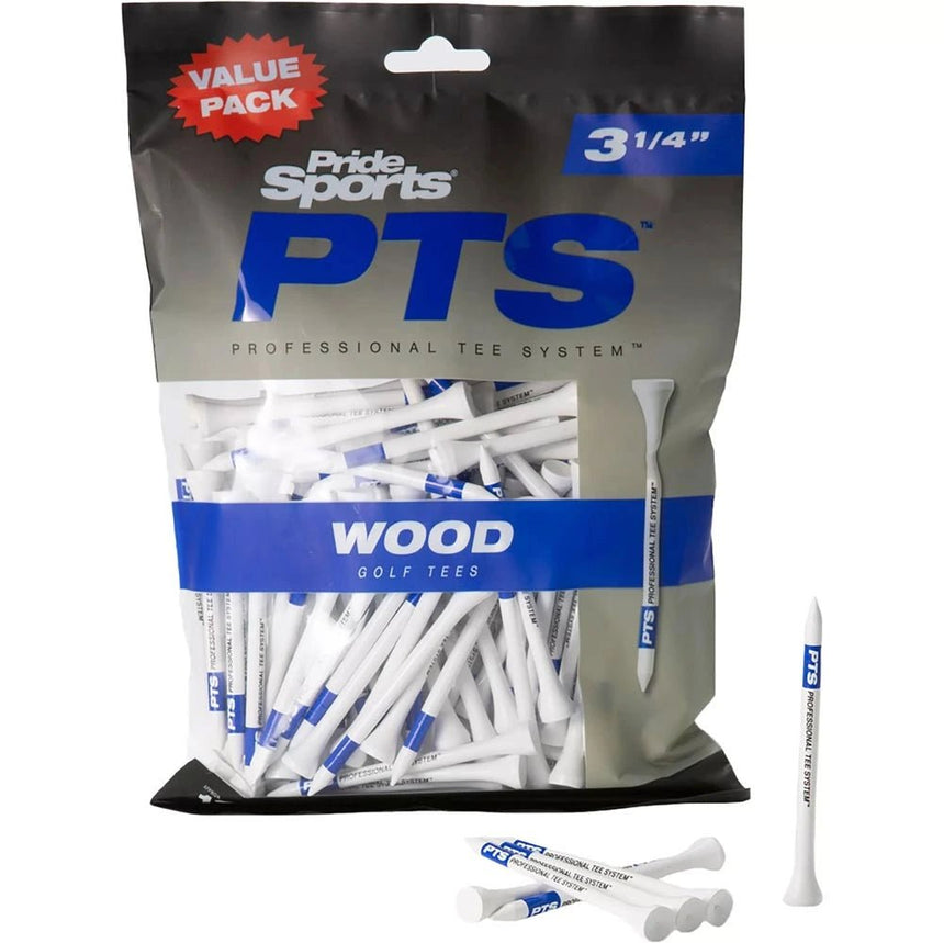 Pride Sports 3-1/4" PTS Golf Tees - White - 135 Count