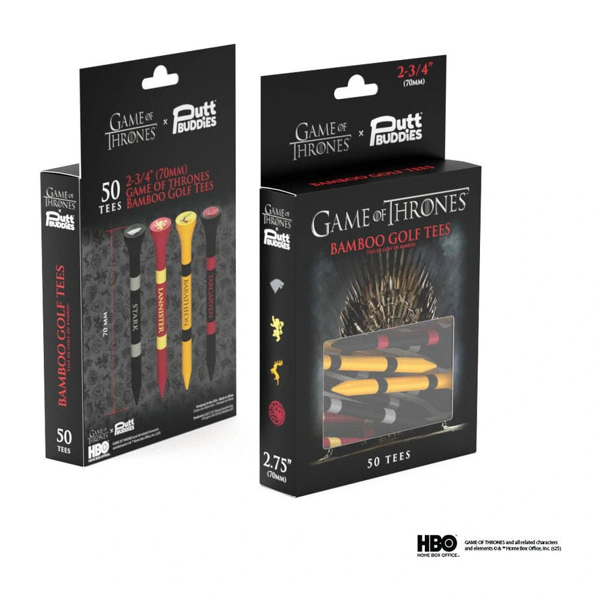 Putt Buddies Game of Thrones - House Crest Golf Tees - Pack of 50 - 2.75"