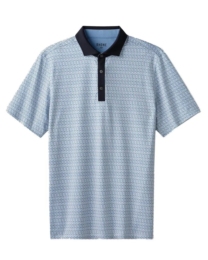 Blue Stone White Club Print