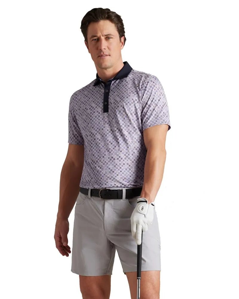 Pale Lilac Lavender Dusk Micro Square Geo