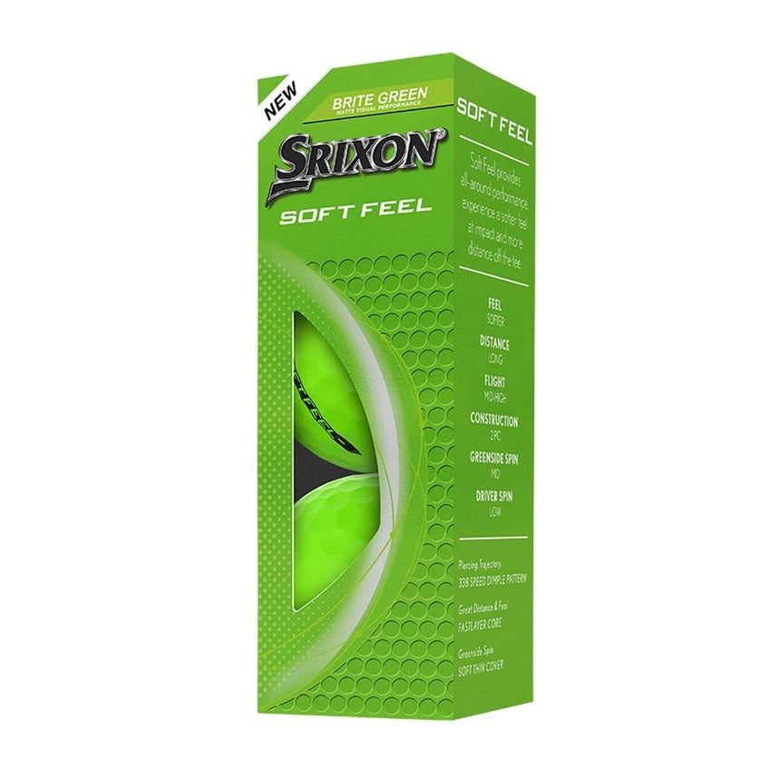 Srixon Soft Feel Brite Golf Balls - Brite Green