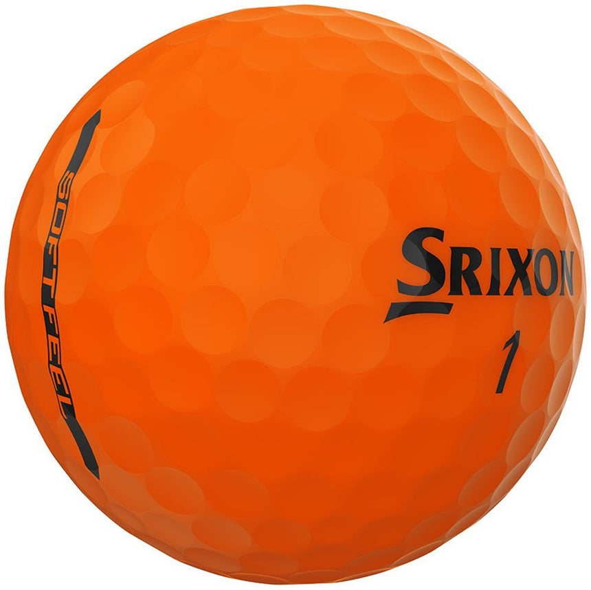 Srixon Soft Feel Brite Golf Balls - Brite Orange - 2023