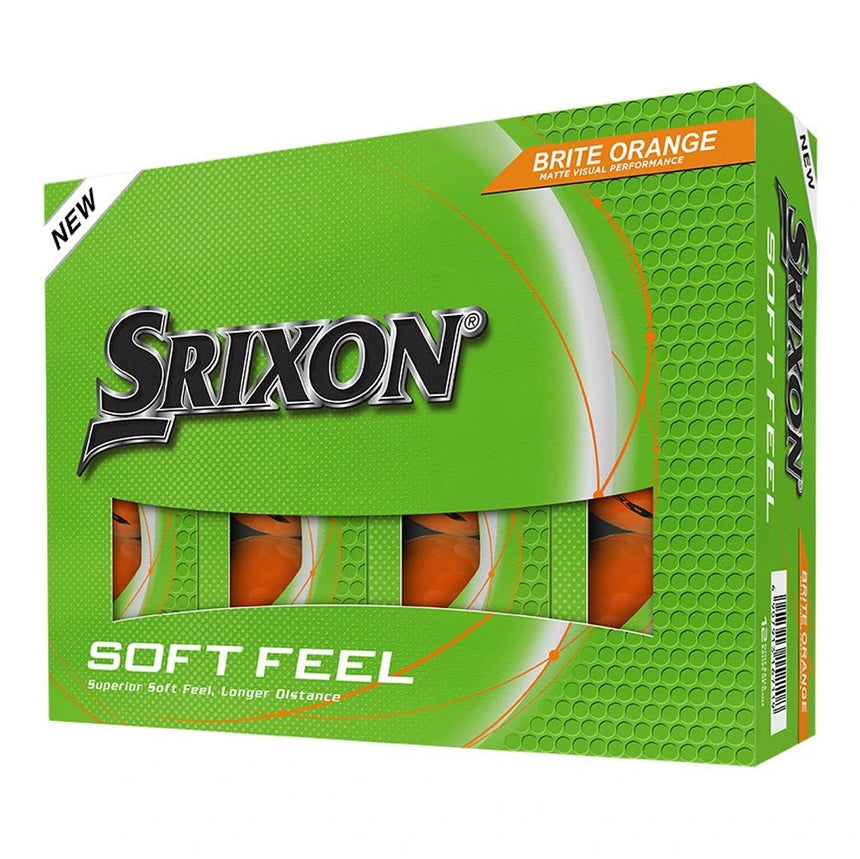Srixon Soft Feel Brite Golf Balls - Brite Orange
