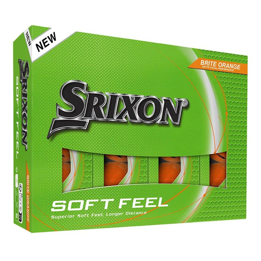 Srixon Soft Feel Brite Golf Balls - Brite Orange
