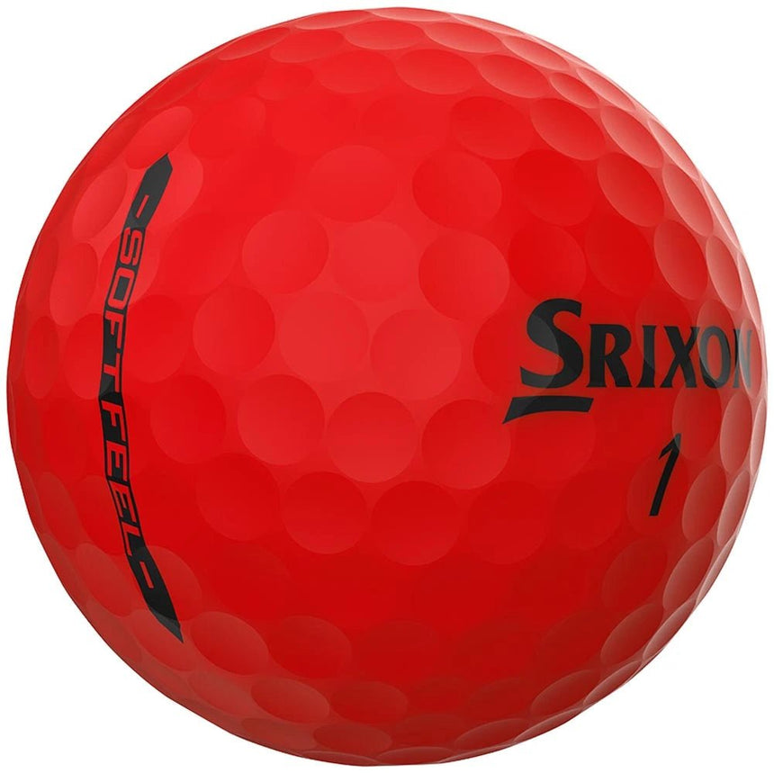 Srixon Soft Feel Golf Balls - Brite Red