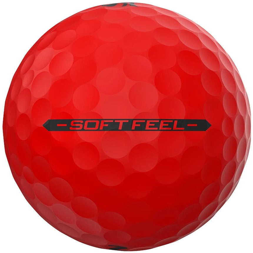 Srixon Soft Feel Golf Balls - Brite Red