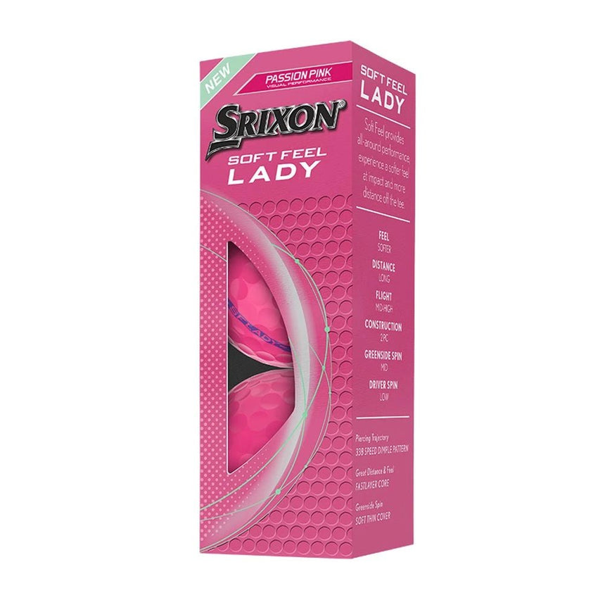 Srixon Soft Feel Lady Golf Balls - Passion Pink