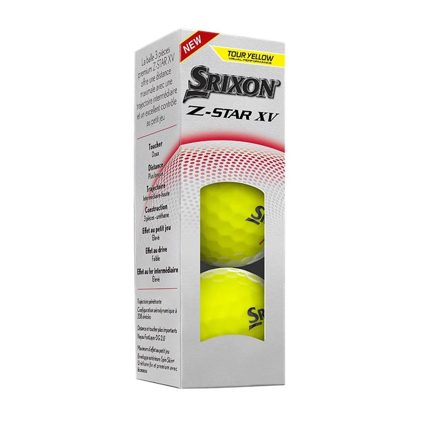 Srixon Z-Star XV Golf Balls - Tour Yellow
