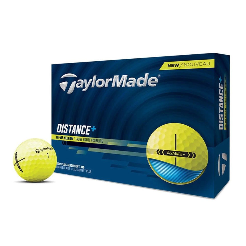 TaylorMade Distance + Golf Balls - Yellow