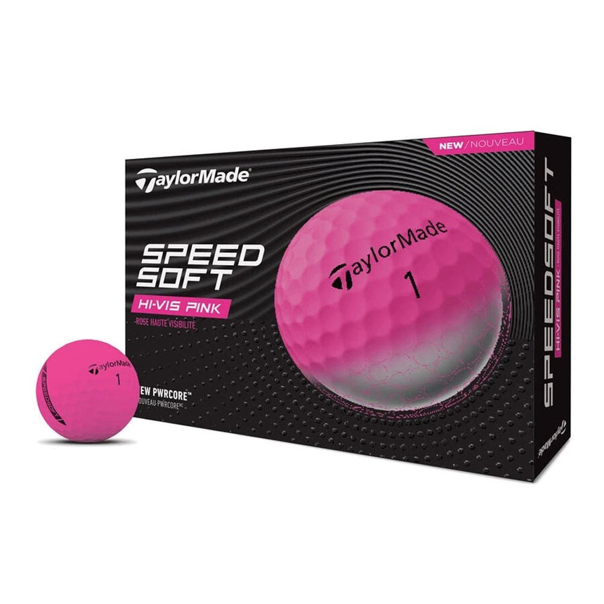 TaylorMade Speedsoft Golf Balls - Pink