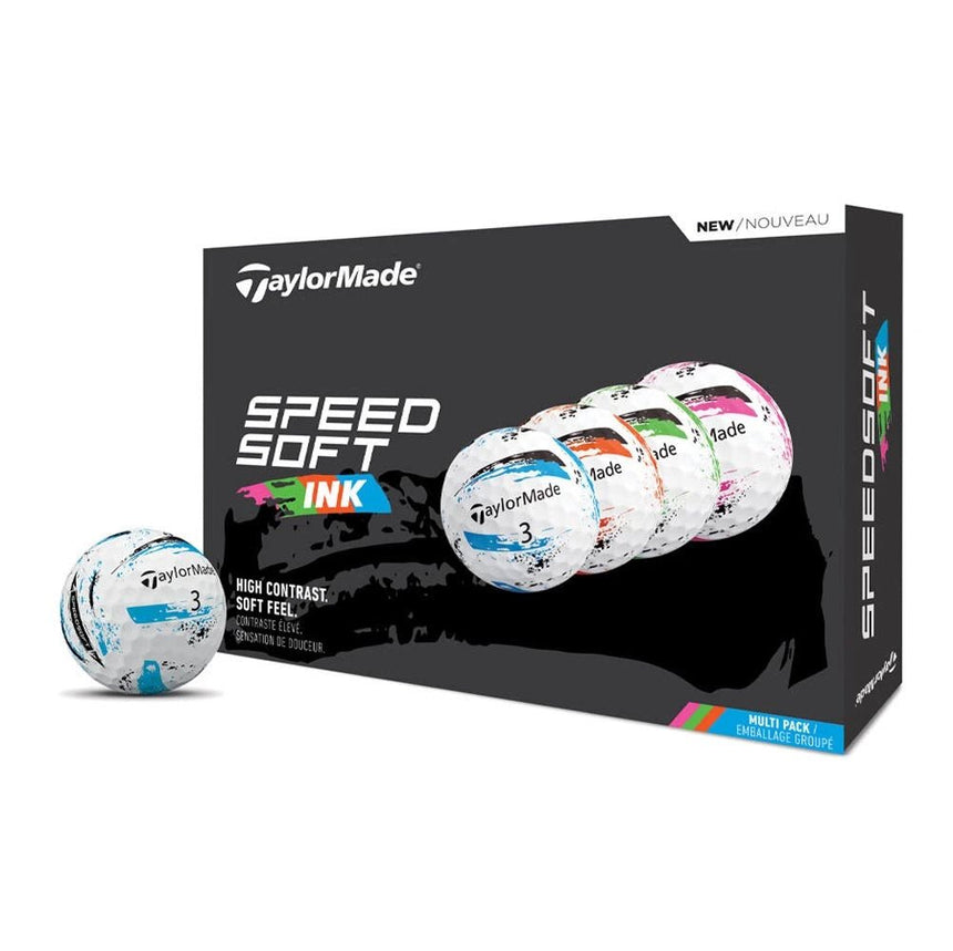 TaylorMade SpeedSoft Ink Golf Balls - Multi