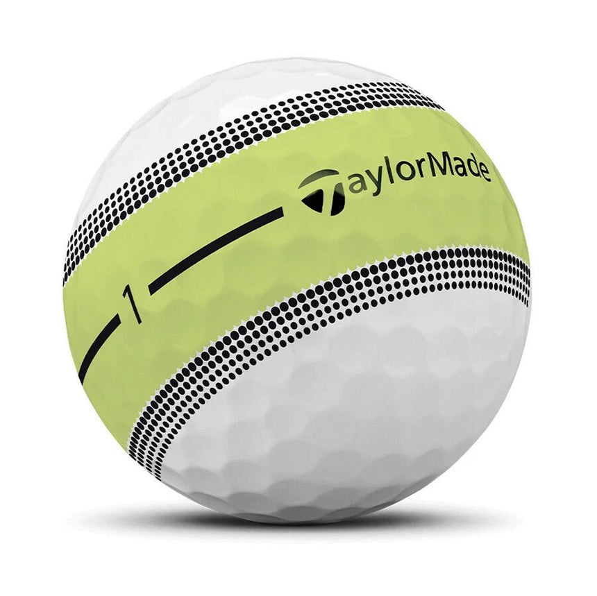 TaylorMade Tour Response Stripe Golf Balls - Neon Yellow