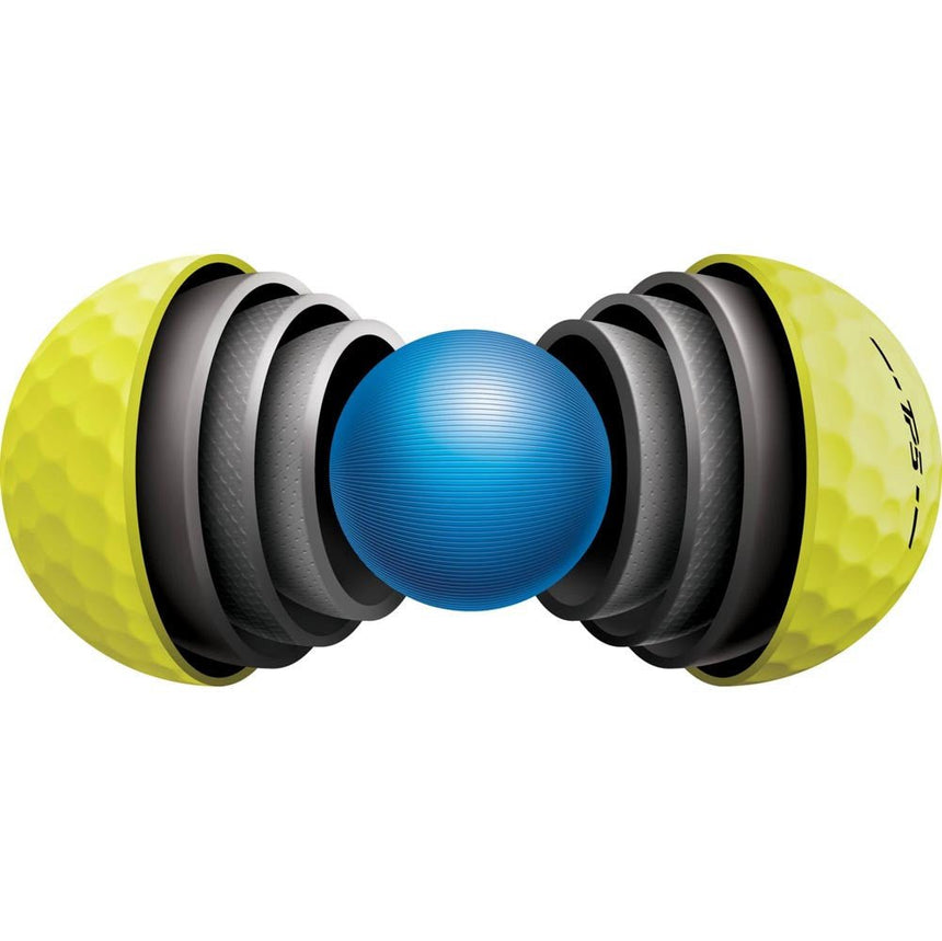 Taylormade TP5 Golf Balls - Yellow - 2024