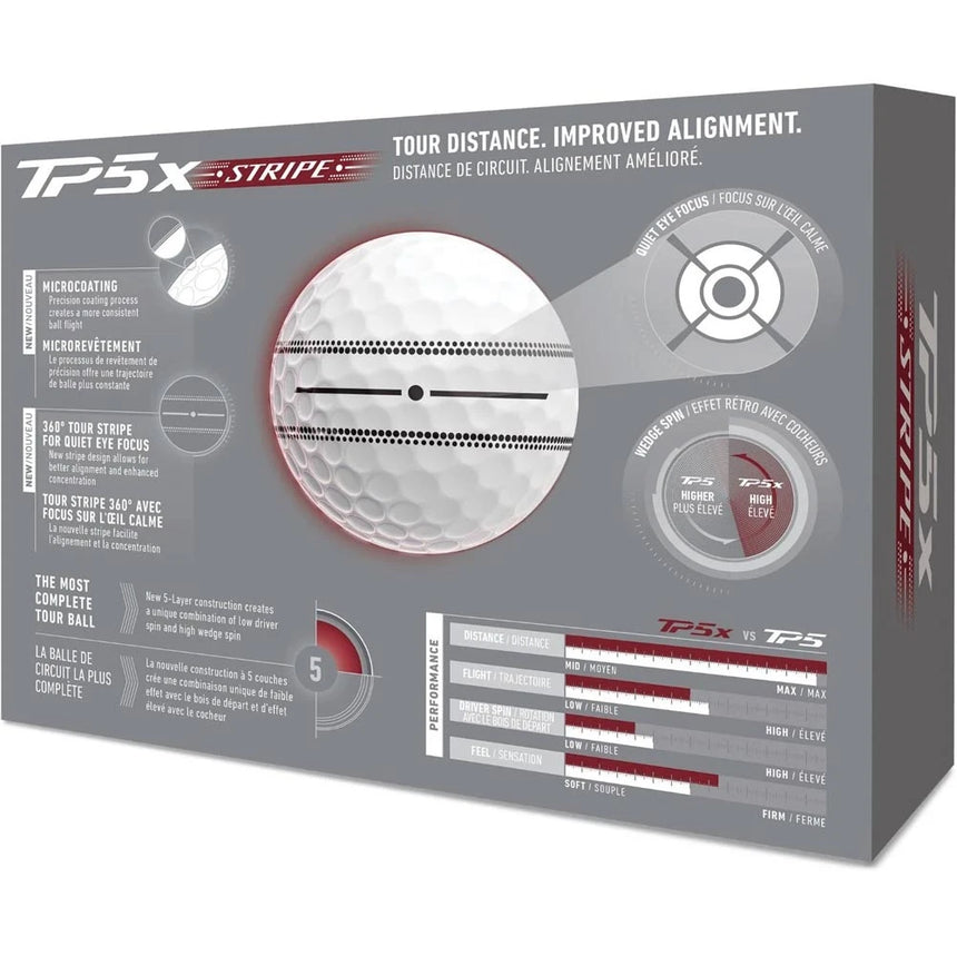 TaylorMade TP5x Stripe Golf Balls