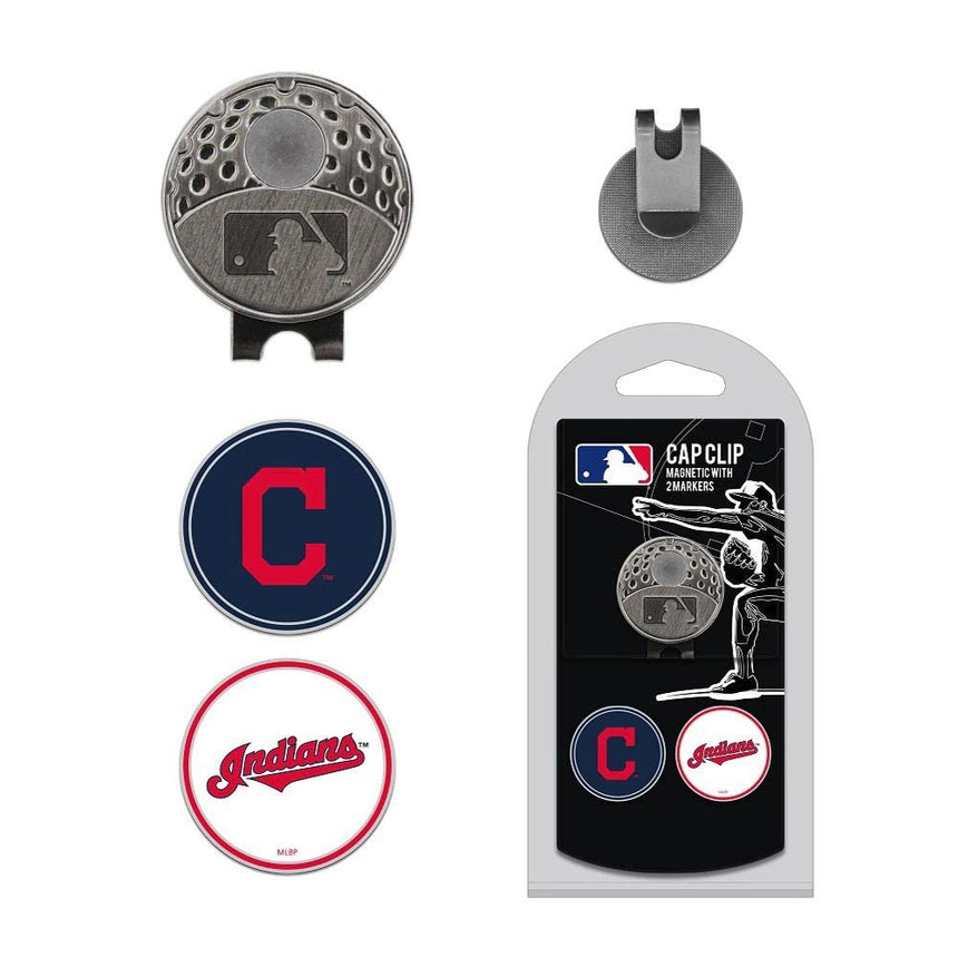 Team Golf MLB Hat Clip with Ball Marker - Cleveland Guardians