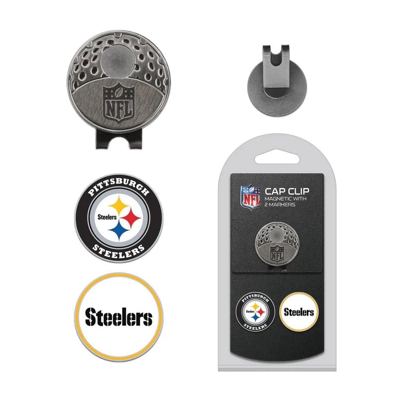 Team Golf NFL Hat Clip with Ball Marker - Pittsburgh Steelers