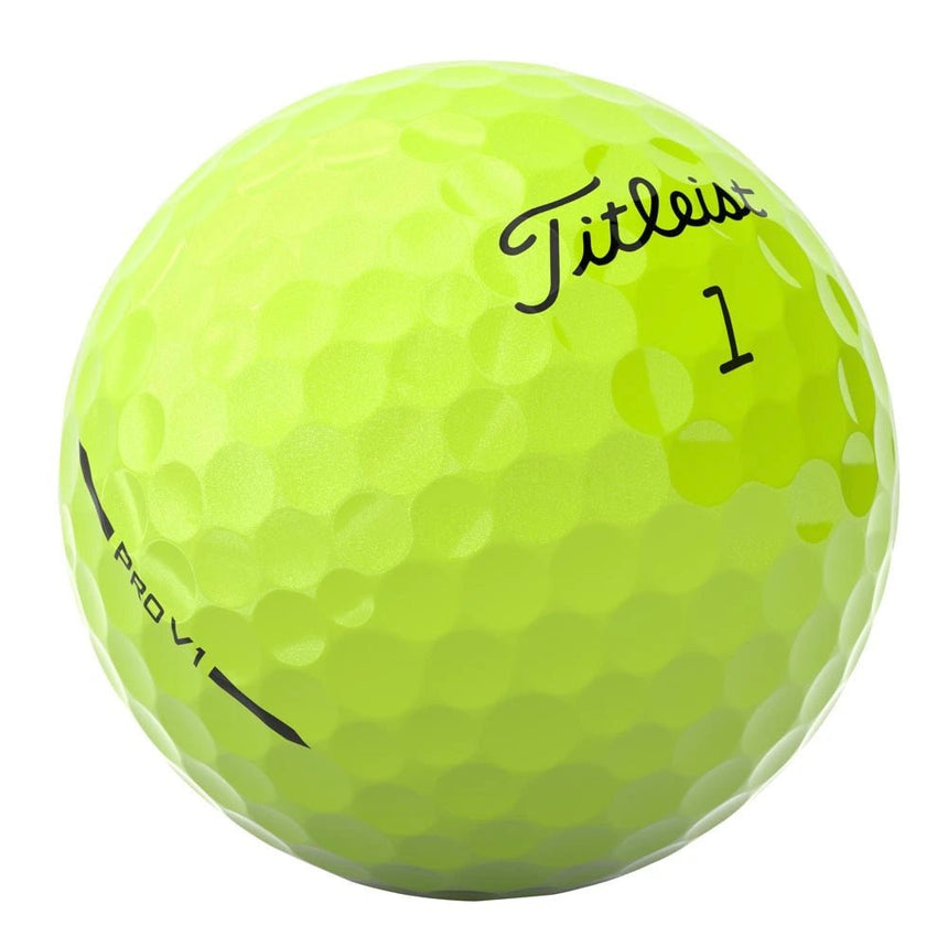 Titleist Pro V1 Golf Balls - Yellow