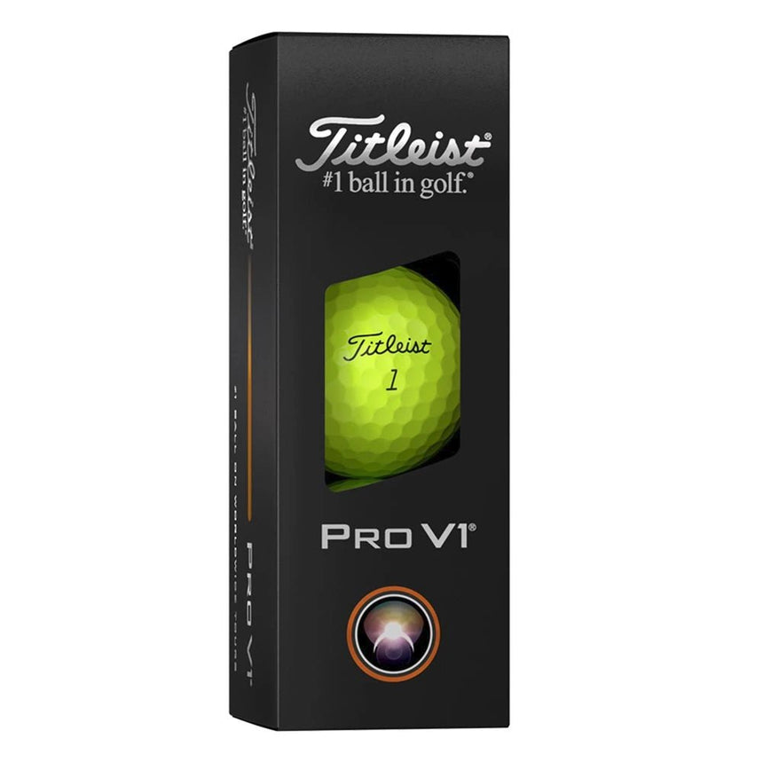 Titleist Pro V1 Golf Balls - Yellow