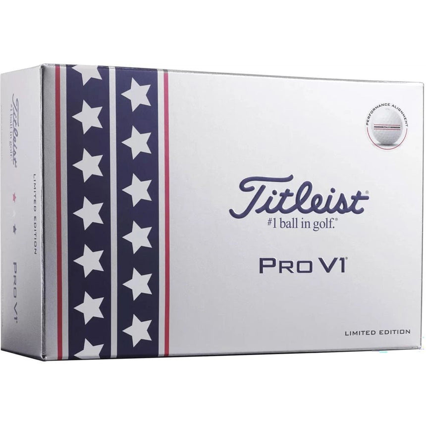 Titleist Pro V1 Performance Alignment USA Golf Balls - 6 Pack