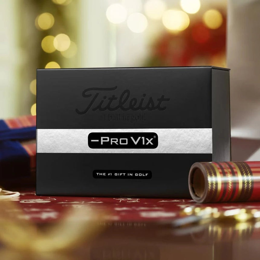 Titleist Pro V1x Left Dash Holiday Gift Box Golf Balls - 2 Dozen