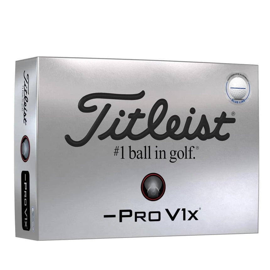 Titleist Pro V1x Left Dash Performance Alignment Golf Balls - Blue