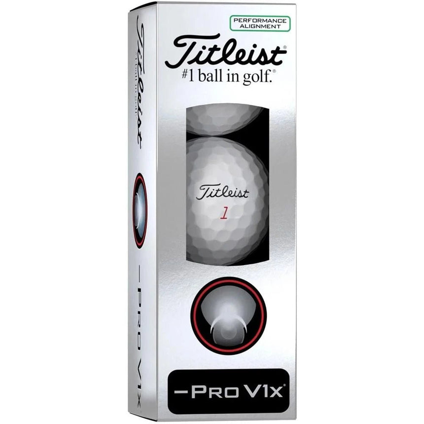 Titleist Pro V1x Left Dash Performance Alignment Golf Balls - Green