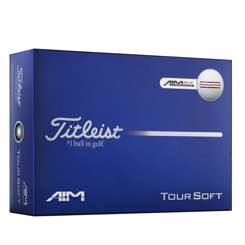 Titleist Tour Soft AIM Golf Balls - Red