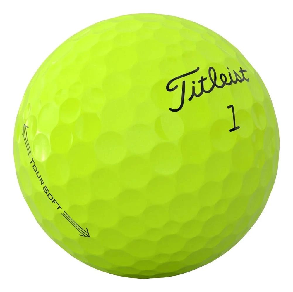 Titleist Tour Soft Yellow Personalized Golf Balls