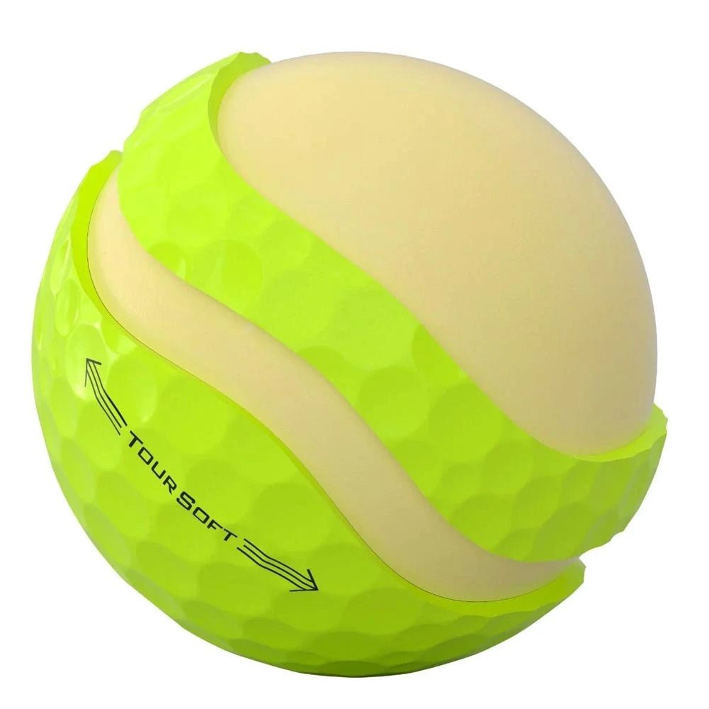 Titleist Tour Soft Yellow Personalized Golf Balls