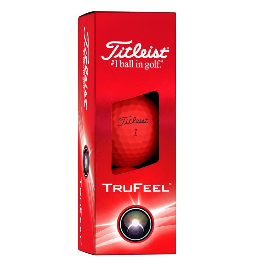 Titleist TruFeel Golf Balls - Matte Red - 2024