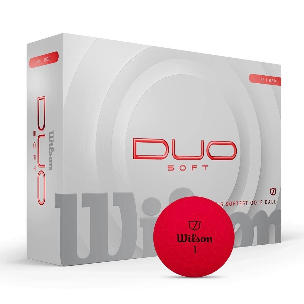 Wilson DUO Soft Red Personalized Golf Balls