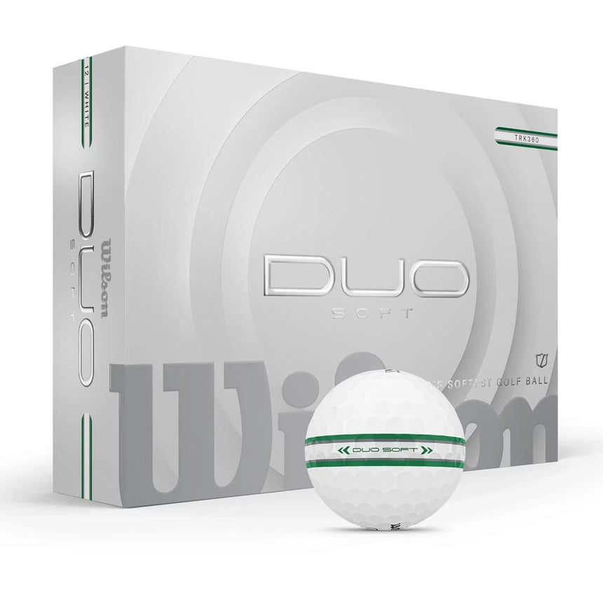 Wilson Duo Soft TRK360 Golf Balls - Green/Silver