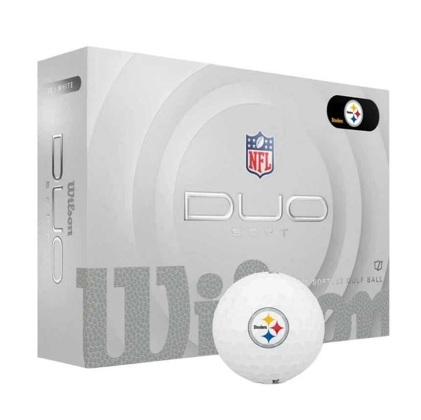 Wilson NFL Duo Soft Golf Balls - Pittsburgh Steelers