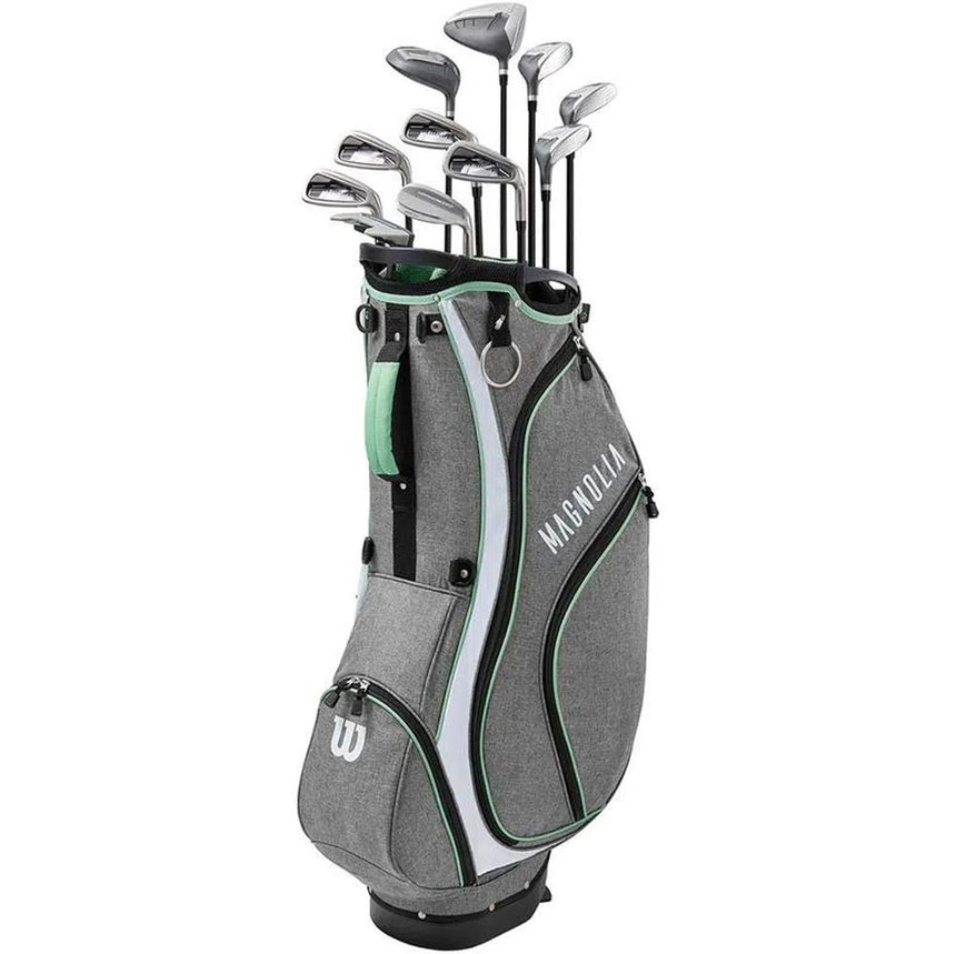 Wilson Staff Women's Magnolia Calm Wave Complete Set - Stand Bag - Grey Mint