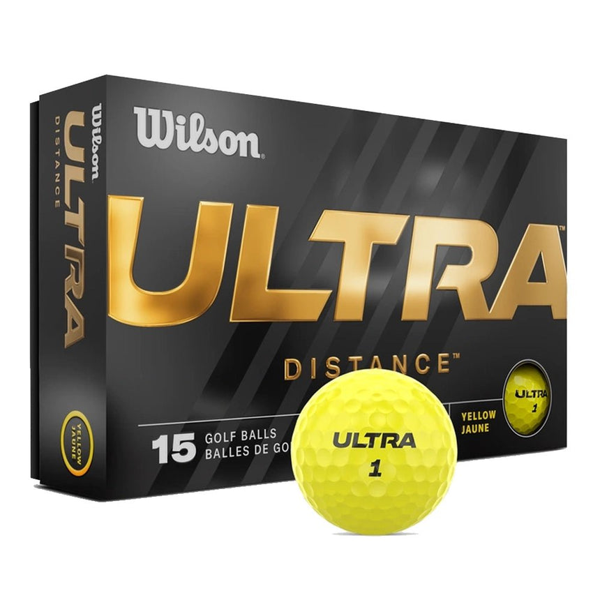 Wilson Ultra Distance Golf Balls - Yellow